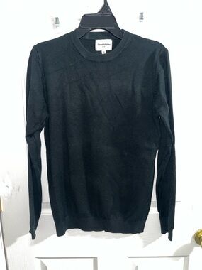 Goodfellow & Co Black Men's Crewneck Sweater - Slim Fit